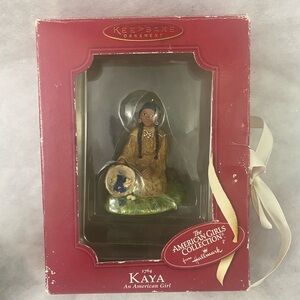 Vtg American Girl Collection Ornament by Hallmark Kaya Traditional Outfit 2002